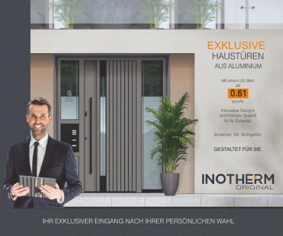 Titelseite: INOTHERM Exclusiv – Haustüren aus Aluminium